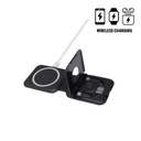 [ITWC 1242] TURIN - @memorii Foldable 2-in-1 Wireless Charger and Multicable Set - Black