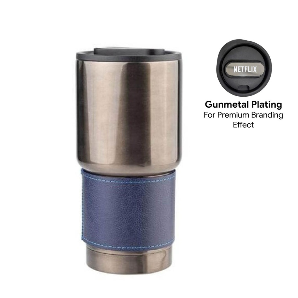 BOLIN - Hans Larsen Insulated Tumbler with Grip Sleeve 530ml - Blue
