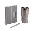 GIESSEN - Hans Larsen Gift Set of Tumbler, Notebook and Pen - Grey