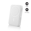 [ITWC 1301] Maglite 5K - 5000 mAh Magnetic Wireless Power Bank - White 