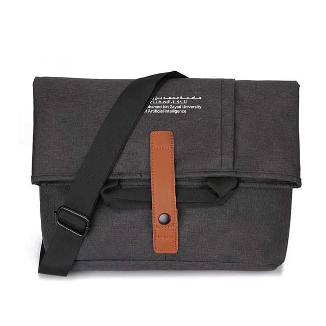 MBZUAI 2-in-1 Messenger & Tote Bag - Black