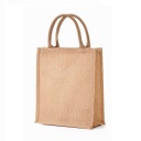 [JT 101-Natural] Eco-neutral Jute Shopping Bag - Vertical - Natural