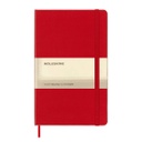 [OWMOL 305] Moleskine Classic Large Ruled Hard Cover Notebook - Scarlet Red