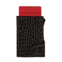 [LASN 608] CIKAW - SANTHOME Genuine Leather RFID Cards Wallet Black