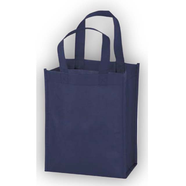 Non-Woven Shopping Bag Vertical Navy Blue