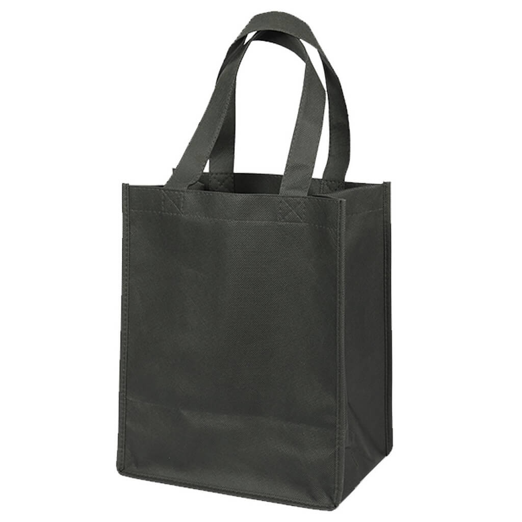 Non-woven Shopping Bag Vertical Black