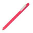 [WIPP 807] TORCY - Rubberized Pen With Sliding Clip - Pink