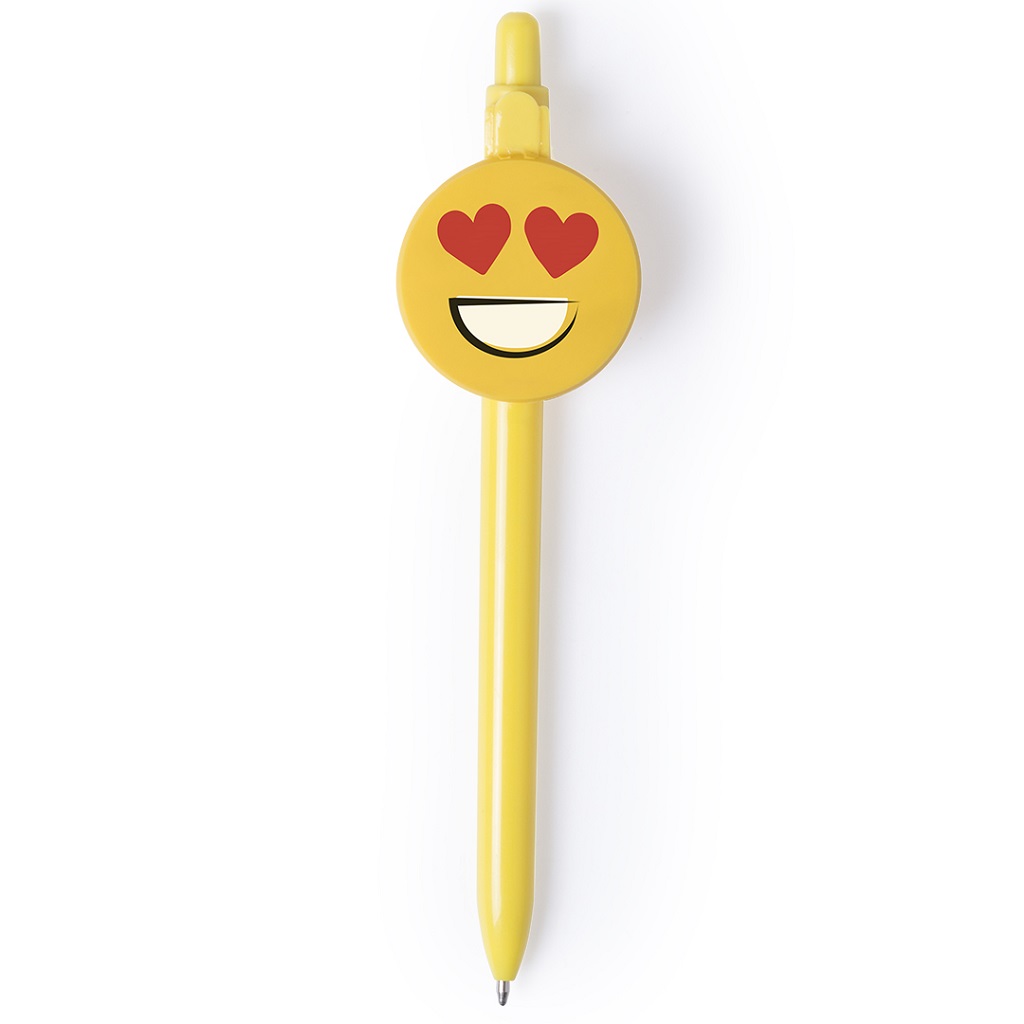 Ball Pen With Fun Emoji Designs - Heart