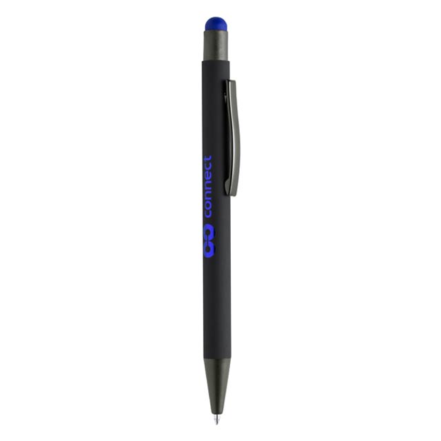 VOJENS - Giftology Metal Soft-touch Ballpen with Stylus - Blue