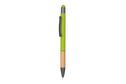 [WIMP 874] AYTOS - Metal Stylus Pen with Bamboo Grip - Green
