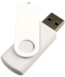 [UD 706 USB White-4GB] Classic Swivel USB - Full White - 4GB