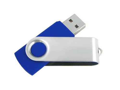 [UD 706 USB R.blue-4GB] Classic Swivel USB - Blue - 4GB