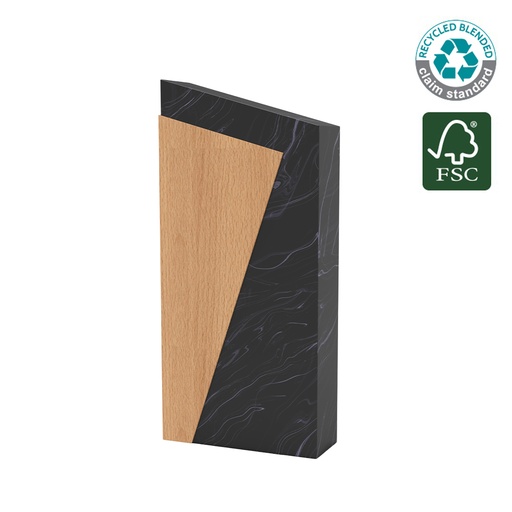 [AWEN 9155] MILOT - Waste-to-Wins® Recycled Award - Black Swirl