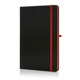 [NBSN 107] SUKH - SANTHOME A5 Hardcover Ruled Notebook Black-Orange
