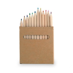 [STMK 140] Set Of 12 Pencils In Natural Cardboard Box