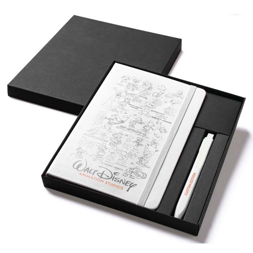 [OWMOL 326] Moleskine Classic Large Notebook & Go Pen Set (White)